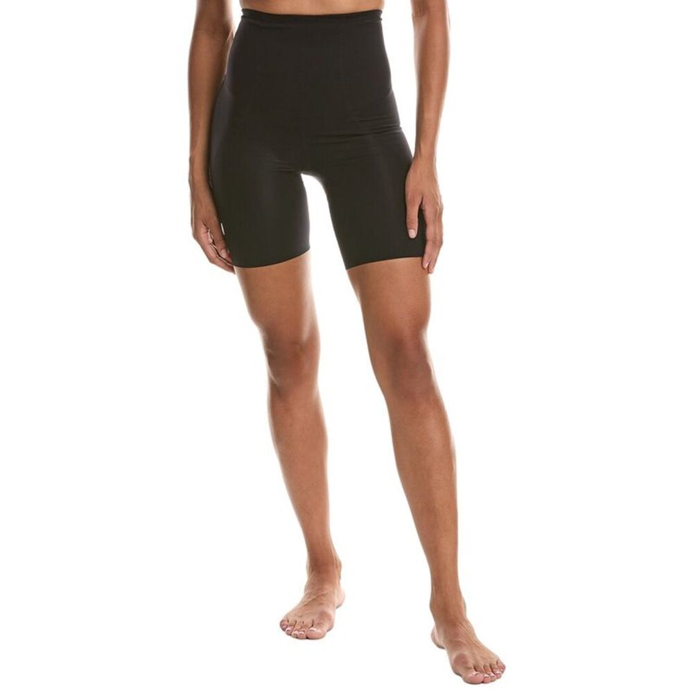 Rene Ruiz Womens High-Rise Shaper Short, Black
